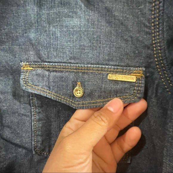 Juicy Couture Large Denim Button Down Shirt - Picture 5 of 5